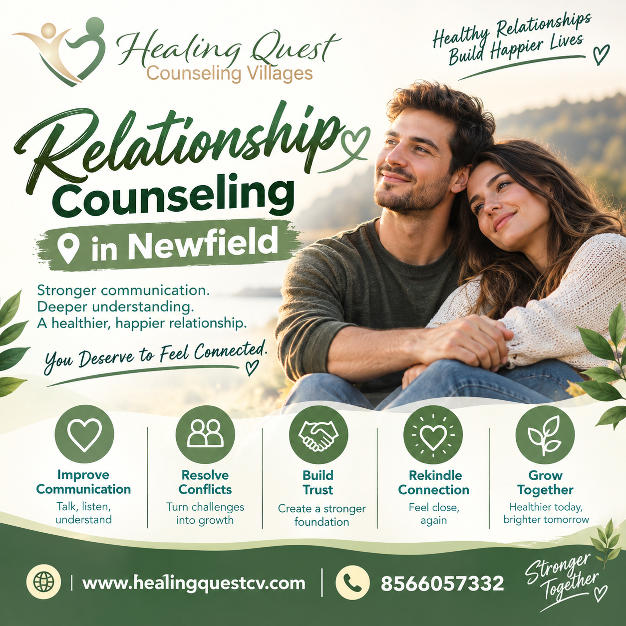 Can a Couples Counselor in Newfield Help You Break the Same Unhealthy Relationship Patterns?